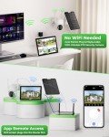 10CH Solar Wireless Security Camera System with Monitor
