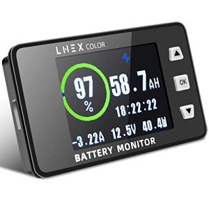 500A Battery Monitor with Color Screen & Alarm