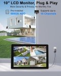 HXVIEW Solar Wireless Security Camera System with Monitor