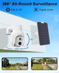 HXVIEW Solar Wireless Security Camera System with Monitor