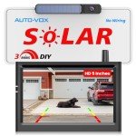 Solar Wireless Backup Camera with 5" HD Monitor