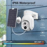HXVIEW Solar Wireless Security Camera System with Monitor