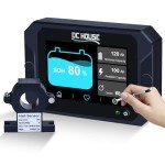 Portable 300A Battery Monitor with Touch Screen