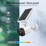OOSSXX Wire-Free Solar Security Camera System