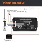 9-in-1 DC Battery Monitor Meter for Solar Systems