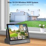 OOSSXX Wire-Free Solar Security Camera System