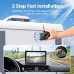 10” Magnetic Solar Wireless Backup Camera System