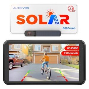 Wireless Solar Backup Camera with 5" Monitor