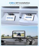 Wireless Solar Backup Camera with 5" Monitor