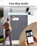 Solar Powered Wireless Security Camera System with Monitor