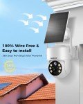 GAIEXCE Wireless Solar Security Camera System - 2PCS