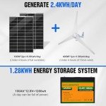 ECO-WORTHY 600W Off-Grid Solar Wind System