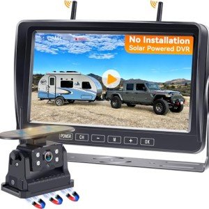 Wireless HD 1080P Solar RV Backup Camera