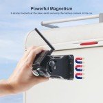 Solar Wireless Magnetic Backup Camera with 1080P Monitor