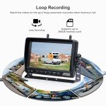 Solar Wireless Magnetic Backup Camera with 1080P Monitor