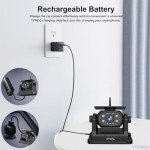 Solar Wireless Magnetic Backup Camera with 1080P Monitor