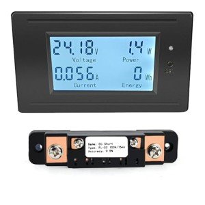 Nodehawk DC Solar Power Monitor Meter 6-200V
