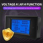 Multifunction Solar Battery Monitor Meter 0-100A