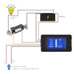 CGELE DC Battery Monitor Meter for Solar Use