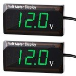 2-Pack Waterproof DC Voltmeter for Cars & Motorcycles