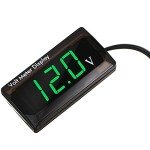 2-Pack Waterproof DC Voltmeter for Cars & Motorcycles