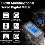 DROK LCD Battery Monitor for Solar and RV Systems