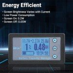 DROK LCD Battery Monitor for Solar and RV Systems