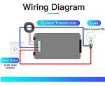 LCD Digital AC Power Meter with Current Transformer