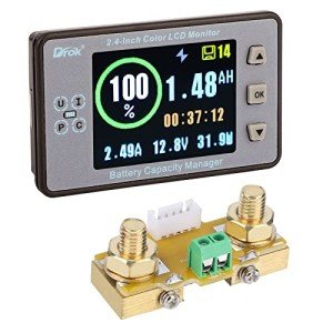 DROK 100A Solar Battery Monitor with LCD Display