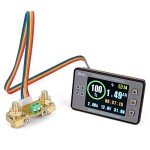 DROK 100A Solar Battery Monitor with LCD Display