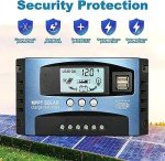 100A MPPT Solar Charge Controller with Dual USB Ports