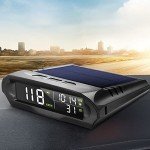 Solar-Powered Wireless Car Head-Up Display GPS Speedometer