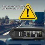 Solar-Powered Wireless Car Head-Up Display GPS Speedometer