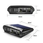 Solar-Powered Wireless Car Head-Up Display GPS Speedometer