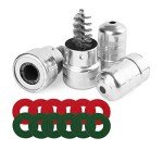 12PCS Anti-Corrosion Battery Washers & 2 Cleaning Brushes