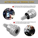 Battery Terminal Cleaners and Anti-Corrosion Washers Set