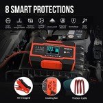 12V/24V Smart Car Battery Charger with LCD Display