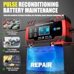 10-Amp Smart Car Battery Charger with Desulfator