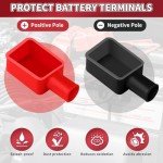 8 Pcs Battery Terminal Cover Set for Vehicles