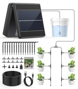 Solar-Powered Automatic Drip Irrigation Kit