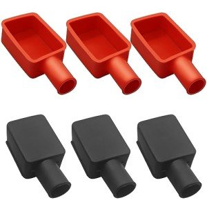 6-Pack Soft Rubber Battery Terminal Covers