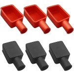 6-Pack Soft Rubber Battery Terminal Covers