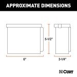 Lockable Trailer Breakaway Battery Case - CURT 52022