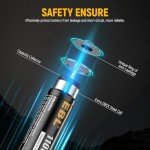 1100mAh Rechargeable AA Solar Batteries - 20 Pack