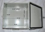 Aluminum Battery Enclosure with Back Plate 17"x17"x10