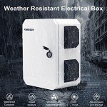 Weatherproof Outdoor Electrical Enclosure Box, IP65 Rated