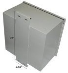 Aluminum Battery Enclosure with Back Plate 17"x17"x10