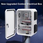 Weatherproof Outdoor Electrical Enclosure Box, IP65 Rated