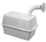 Vented White Battery Box by Mts Products