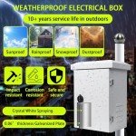 Weatherproof Metal Junction Box with Vent Fan